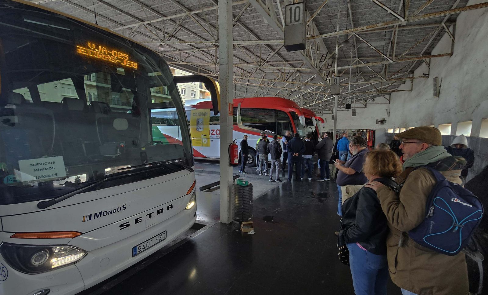 Fotos de la huelga de autobuses en Algeciras