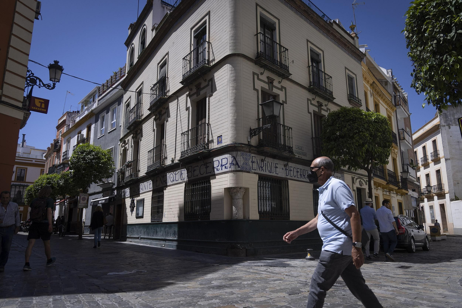 La fachada del antiguo restaurante Becerra.