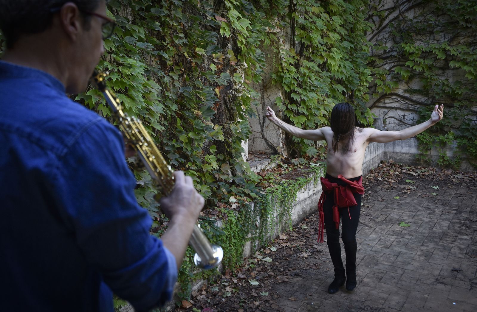 Pase gráfico del bailaor Andrés Marín