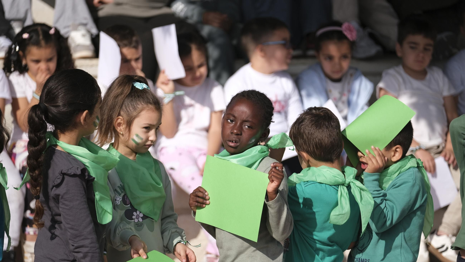 Día de la Bandera de Andalucía en el Colegio Virgen del Mar de Cabo de Gata, en imágenes