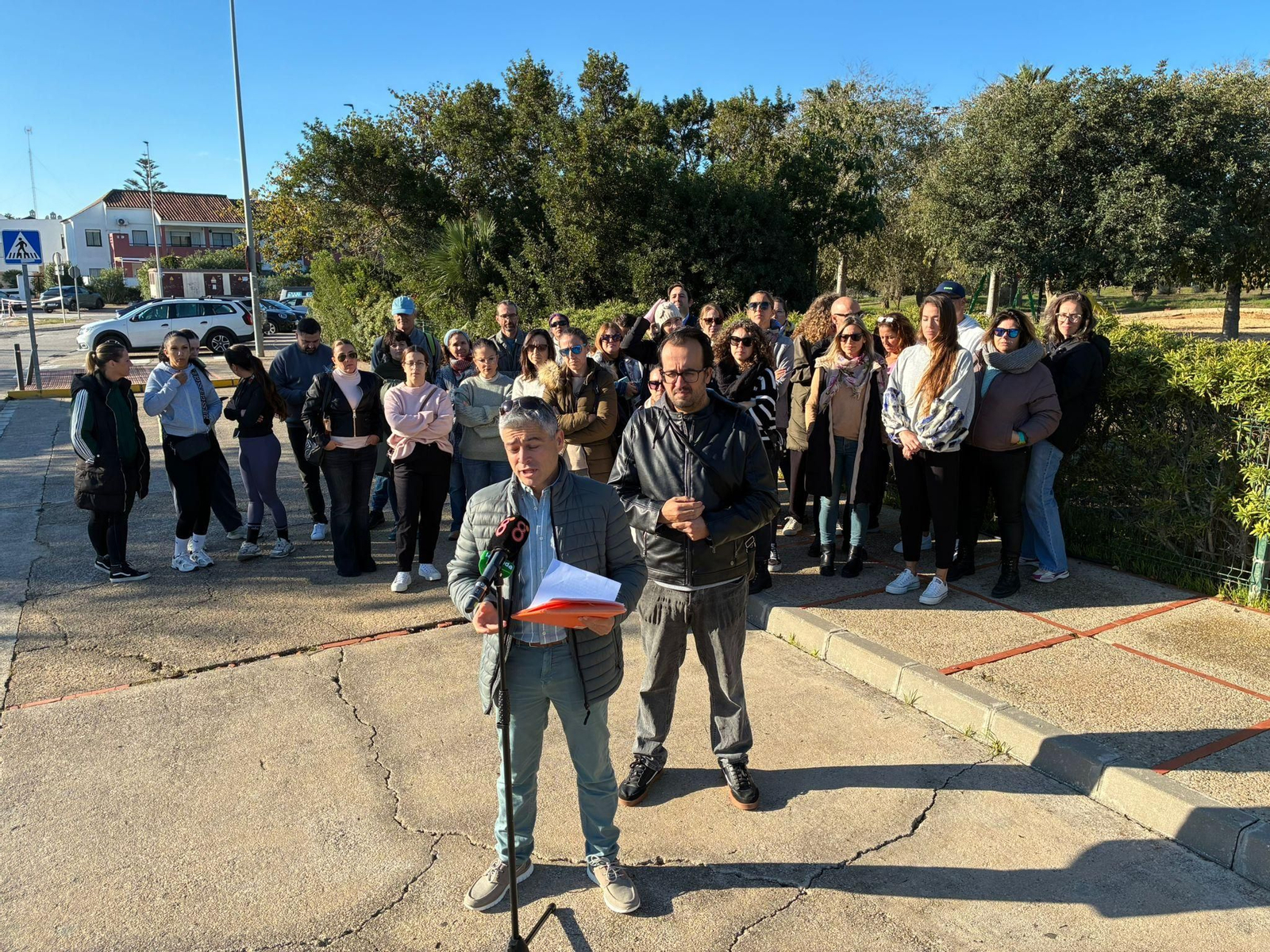 Un momento de la concentración.