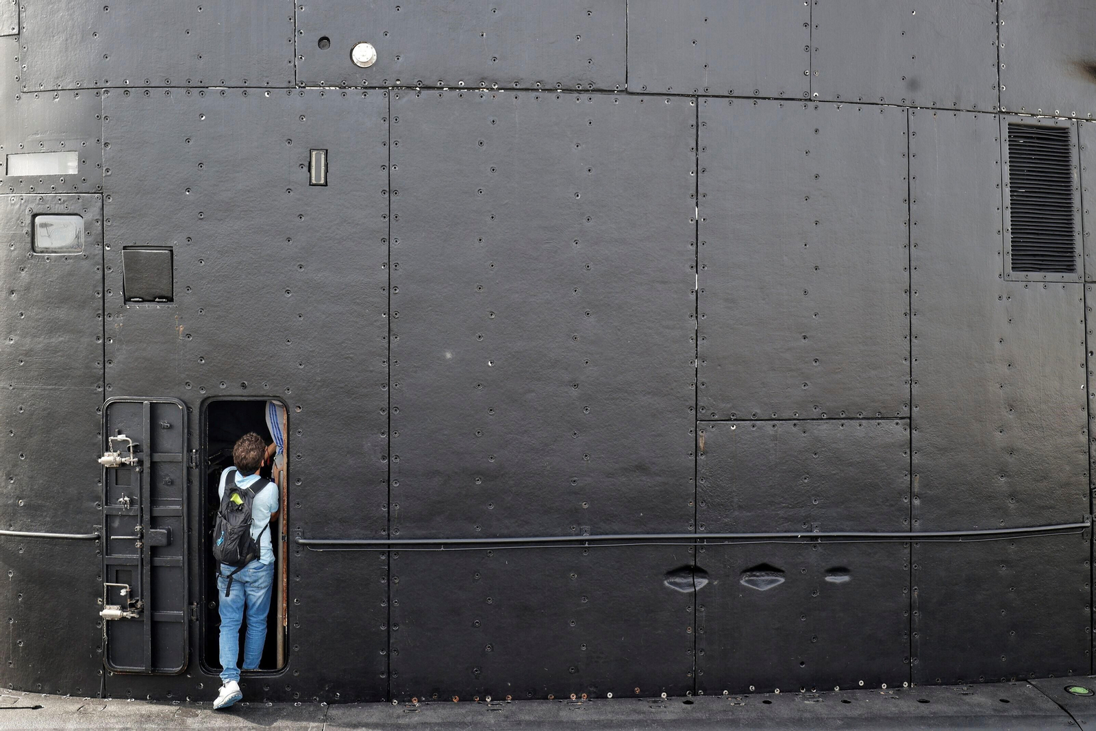 Dentro del submarino 'Galerna' en Cádiz