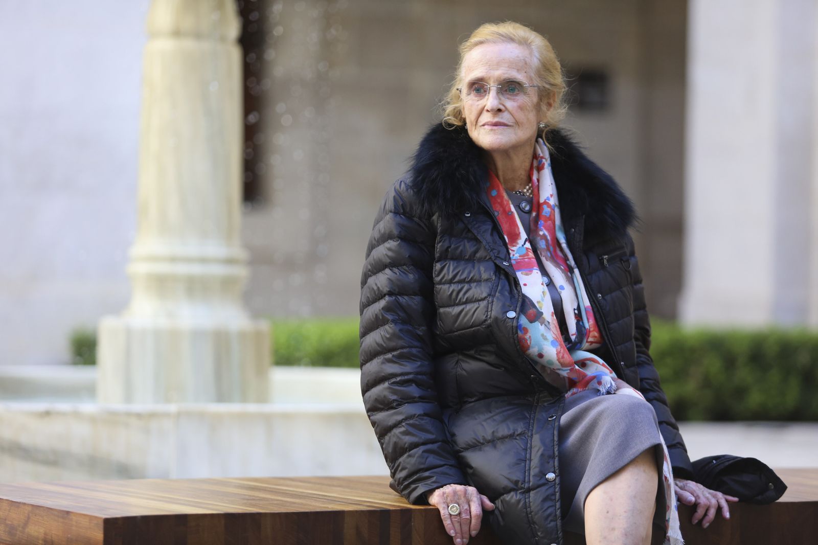 María Victoria Atencia en la presentación del libro homenaje en su 90 cumpleaños