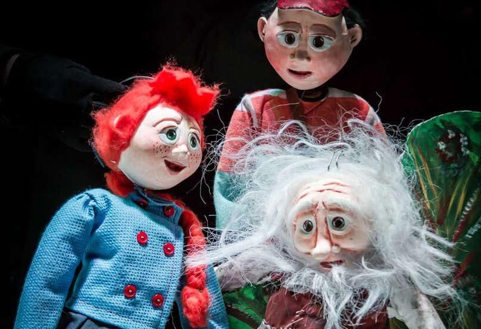 Los títeres de la obra 'Pirateando'.