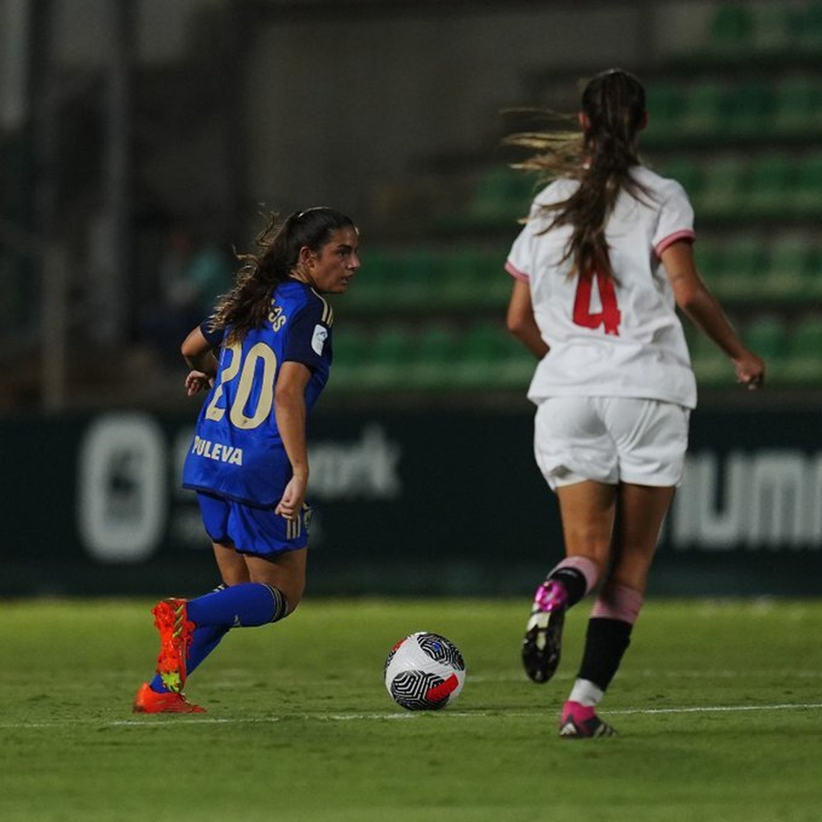 La jugadora, en acción en un partido