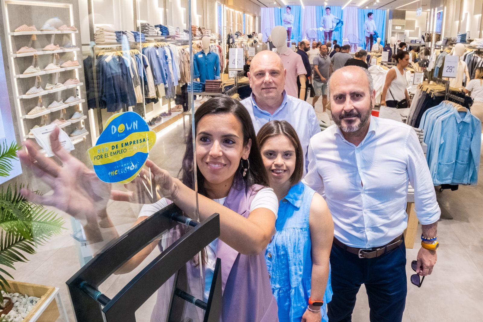 Sello de la Red de Empresas por el Empleo con Apoyo de Down España por su proyecto de 'Tiendas con Alma'.