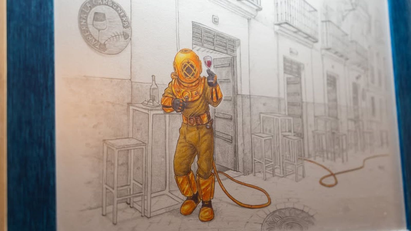 Una de las imágenes del buzo de La Carbonera.