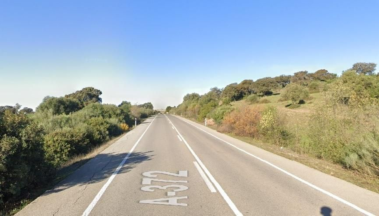 La carretera A-372 entre Arcos y El Bosque La carretera A-372 entre Arcos y El Bosque