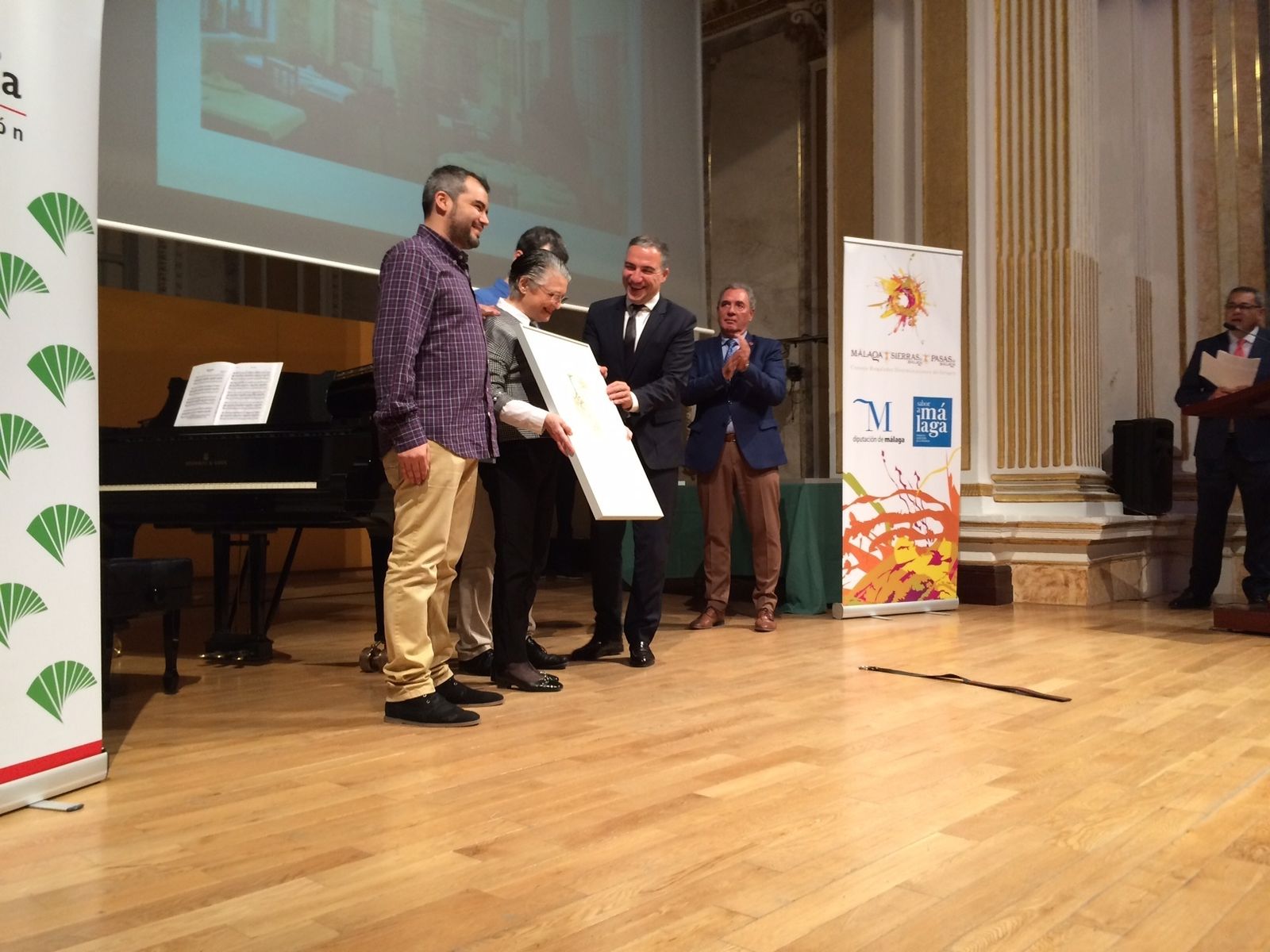 Imagen de la entrega de premios, ayer.