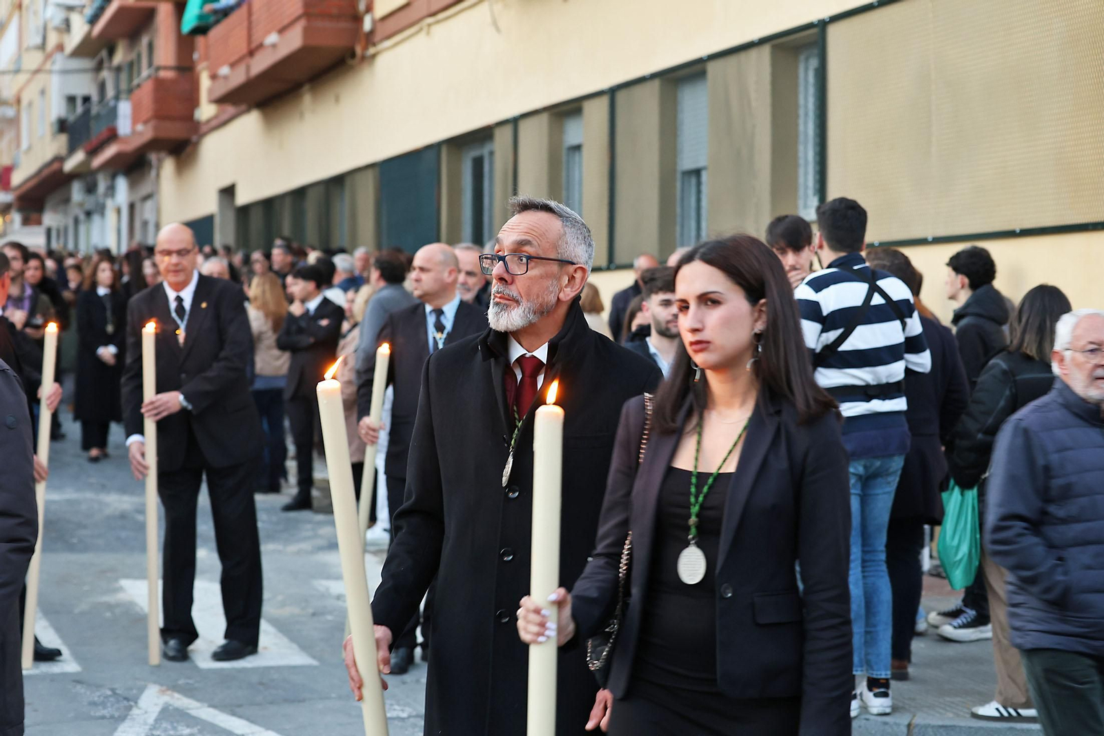 Imágenes del Vía Crucis del Consejo de Cofradías y Hermandades de Huelva