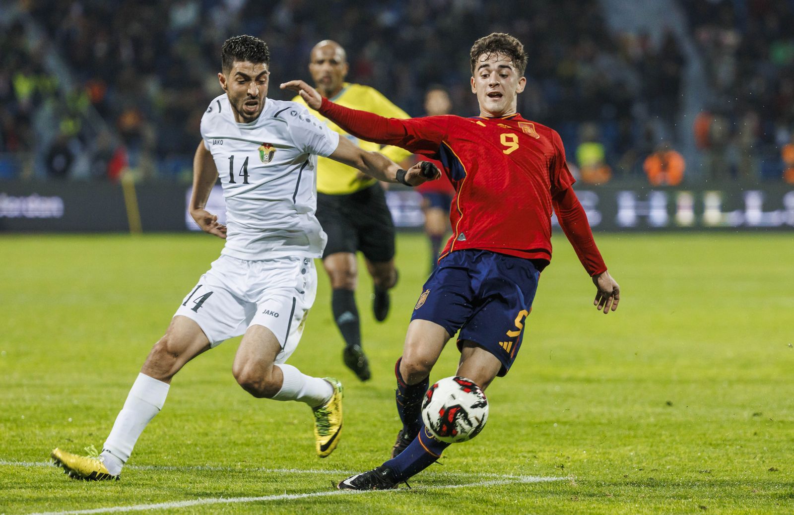 Las imágenes del Jordania - España previo al Mundial de Qatar