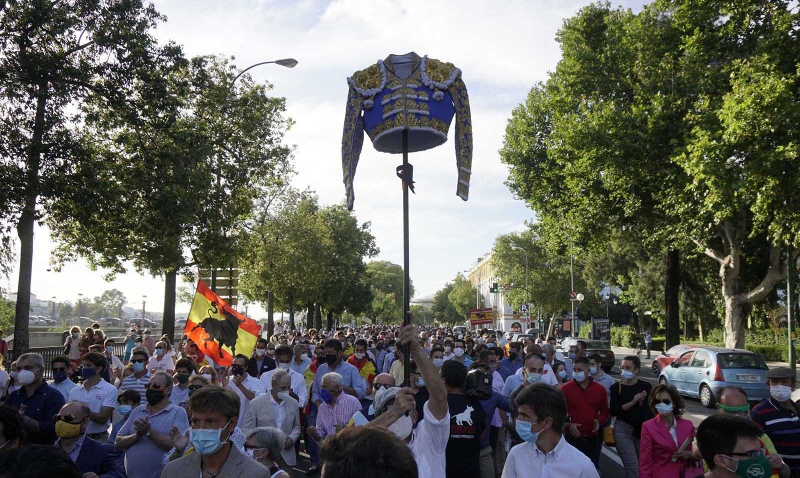 Las imágenes de la manifestación en favor de la tauromaquia