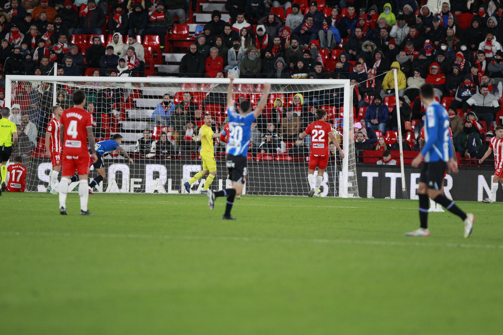 Imágenes del partido U.D. Almería-R.C.D. Espanyol