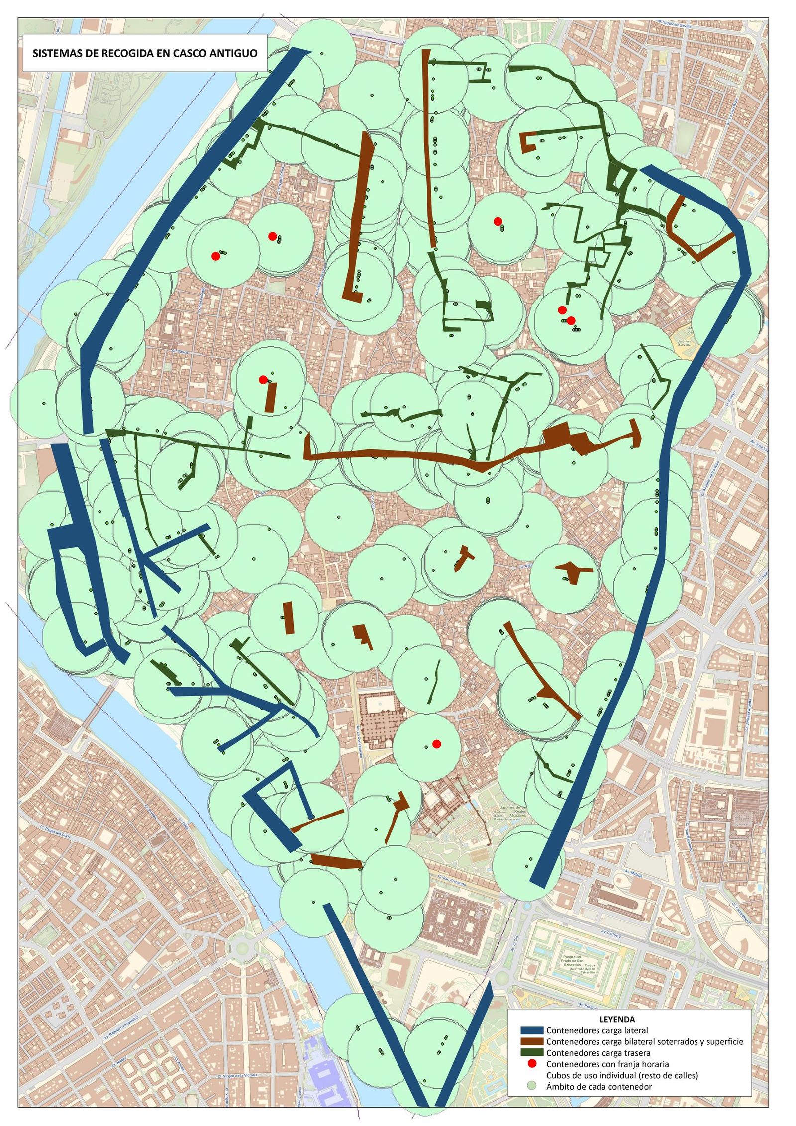 Sistemas de recogida de basura en el Casco Antiguo