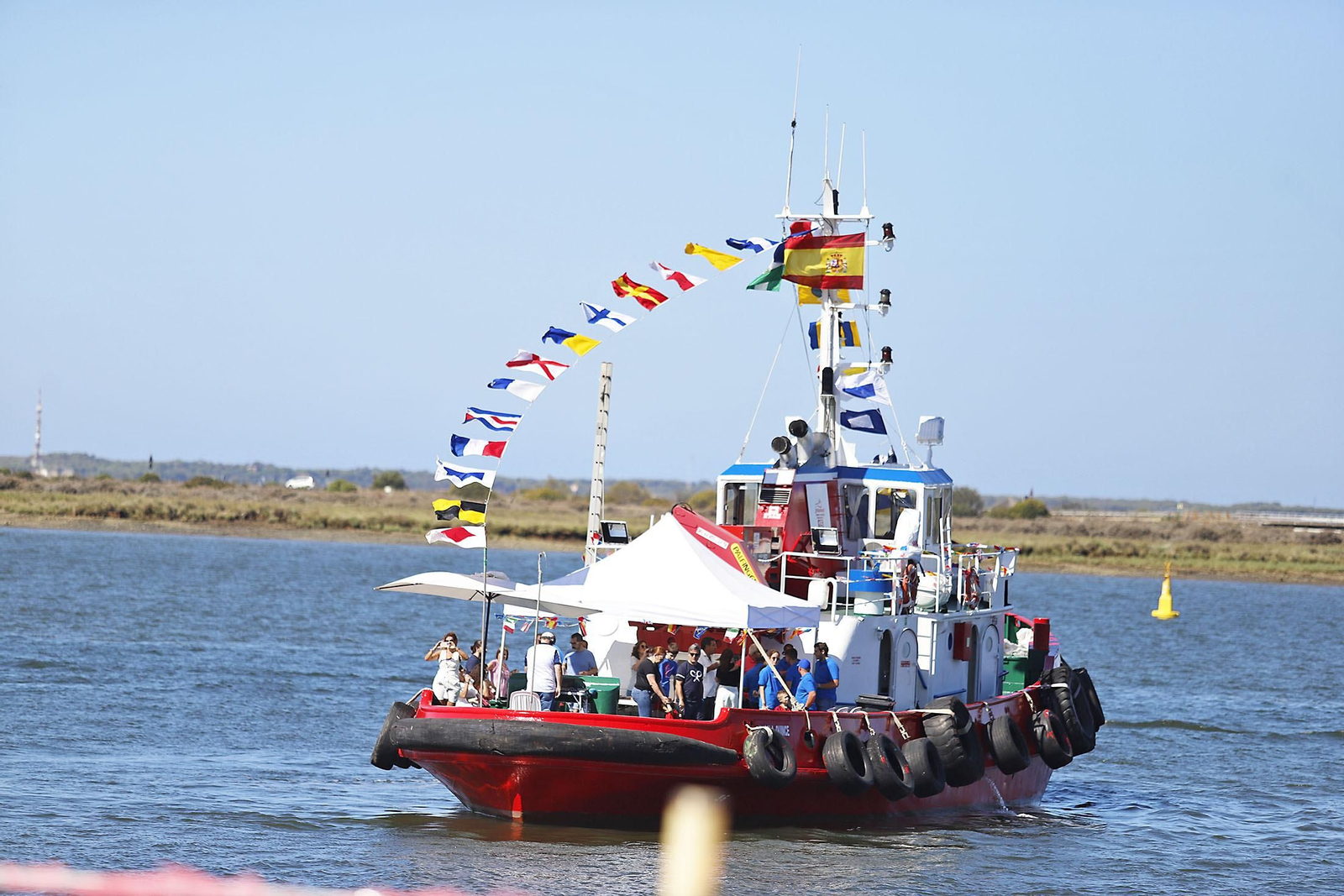 Las imágenes de la Virgen del Carmen por la Ría de Huelva