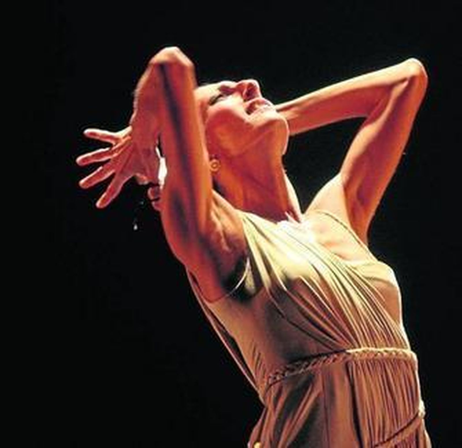 La bailaora Úrsula López, durante su actuación.