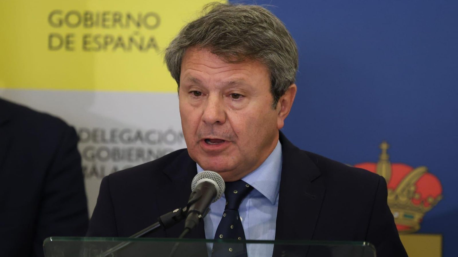 José Antonio Santano, secretario de Estado de Transportes, durante la rueda de prensa. José Antonio Santano, secretario de Estado de Transportes, durante la rueda de prensa.