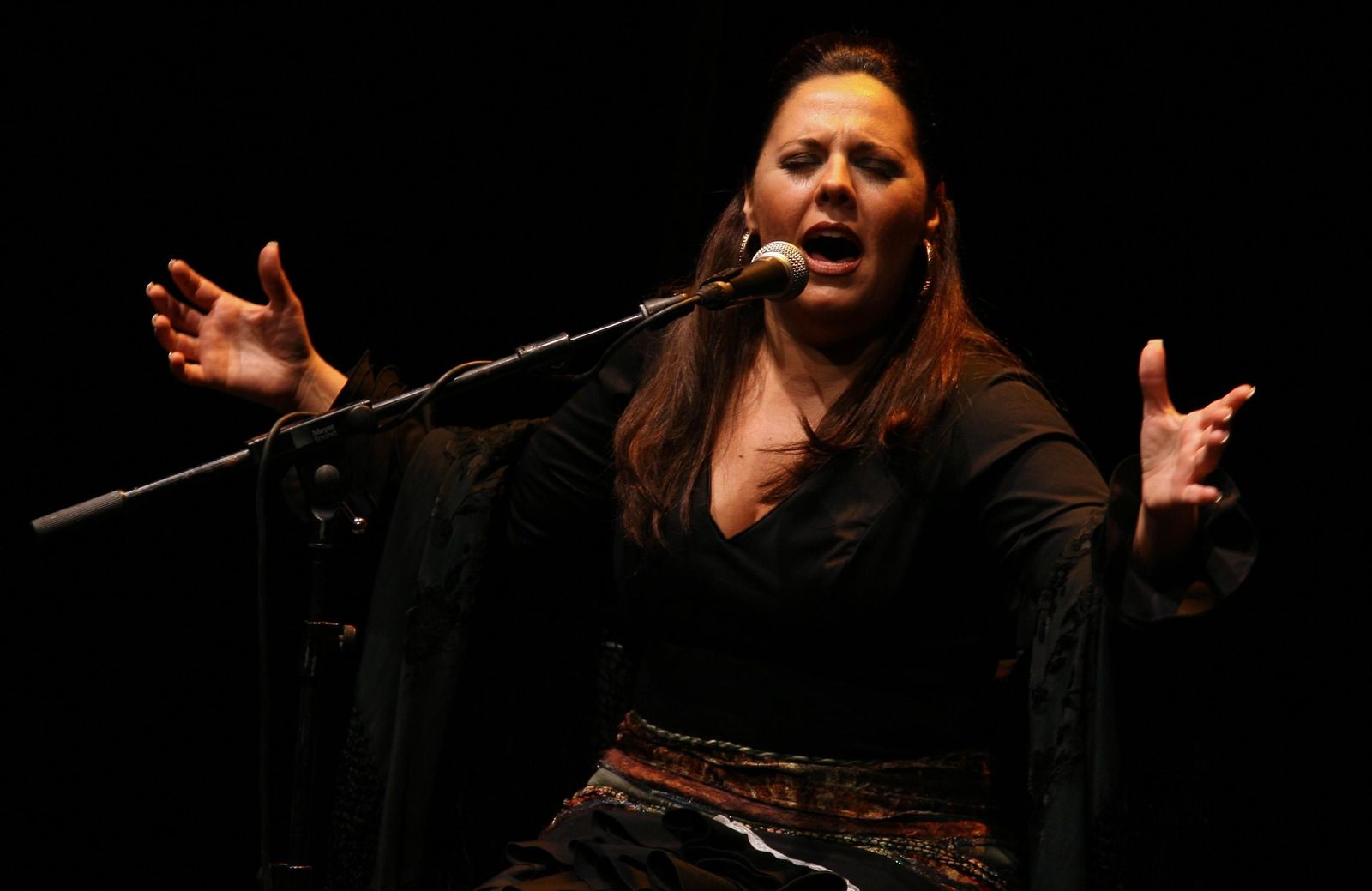 La cantaora Virginia Gámez.