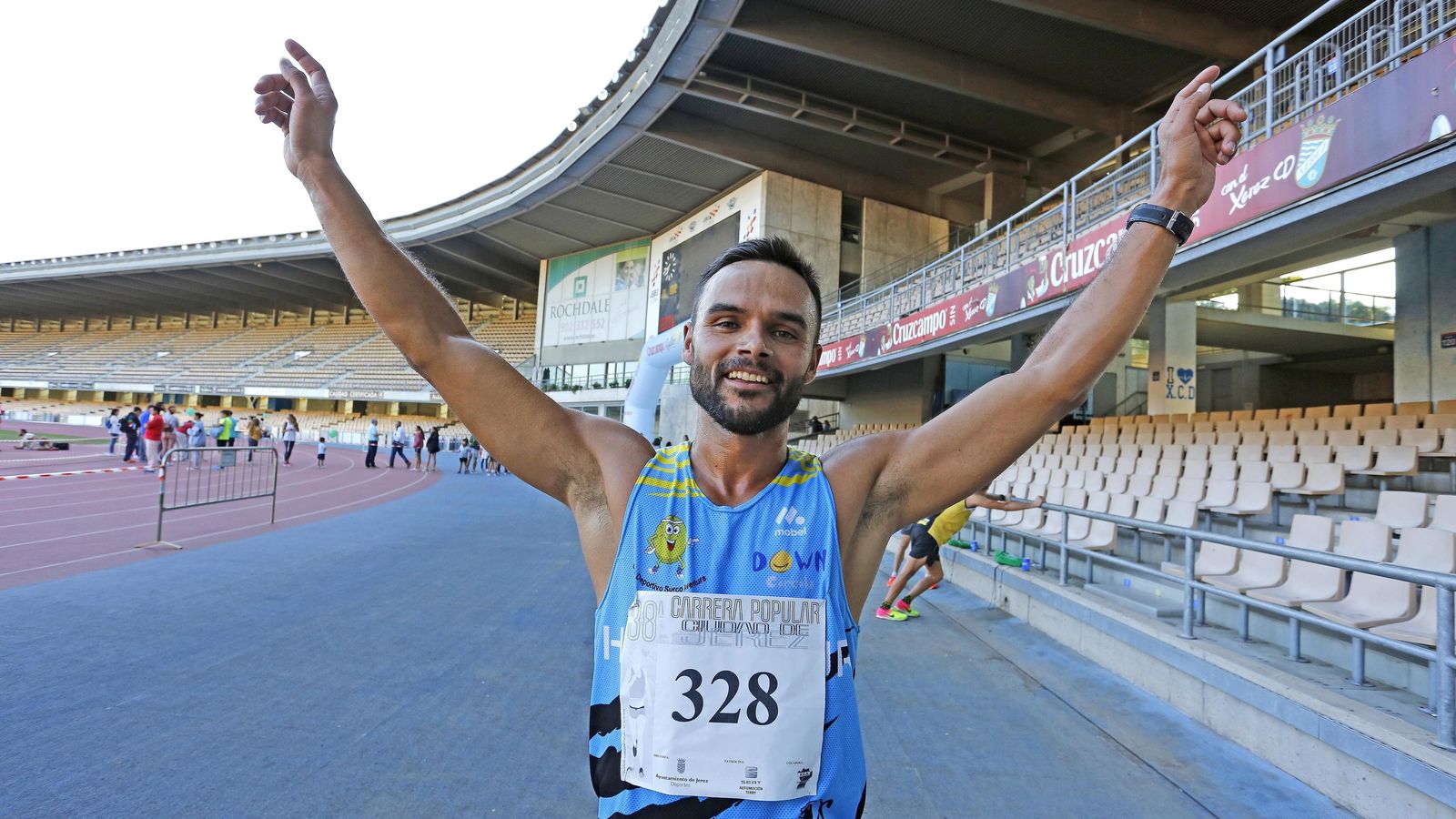 Samuel Gómez, vencedor de la Popular jerezana de 2017.