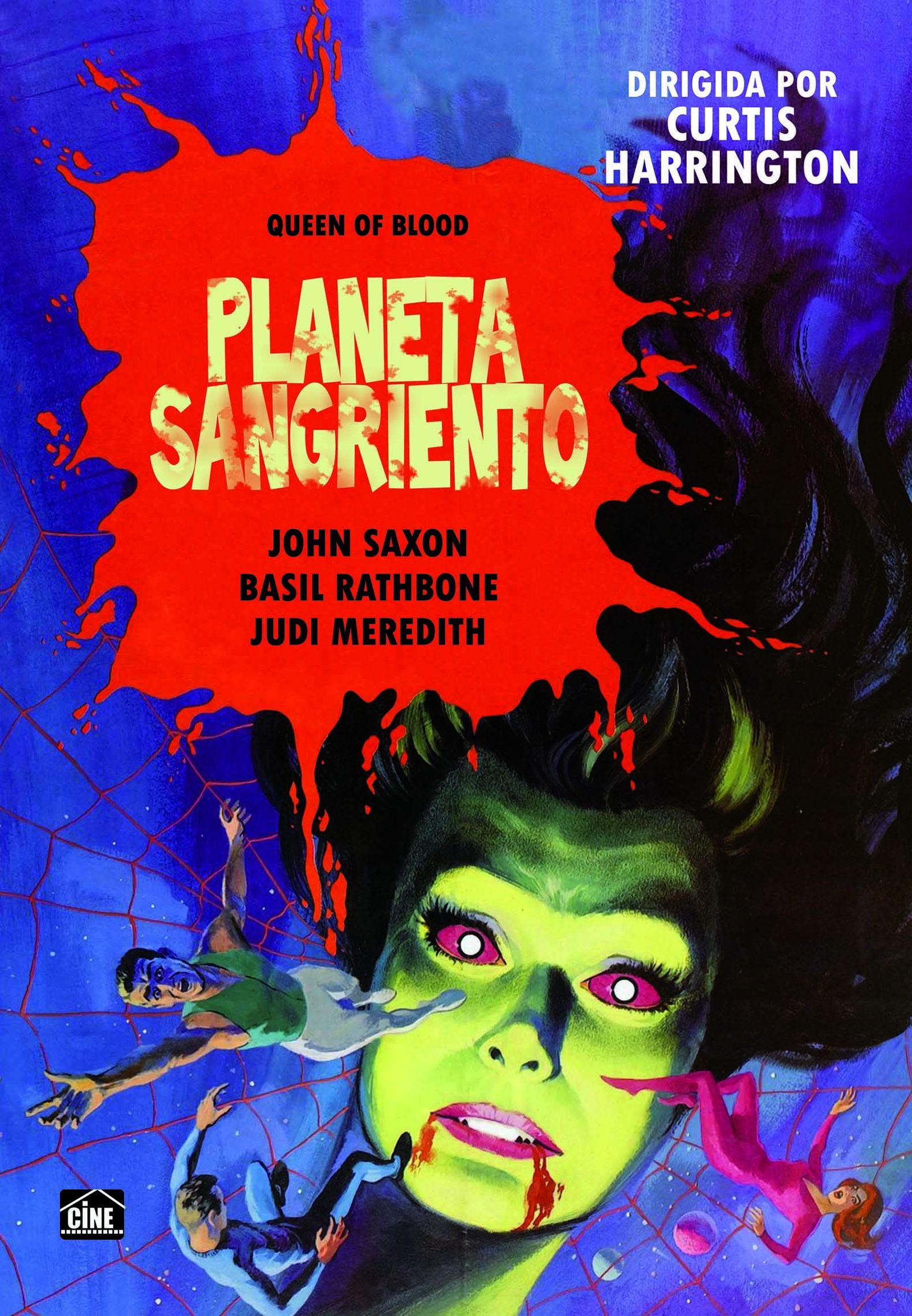Cartel del estreno español de 'Planeta sangriento'.
