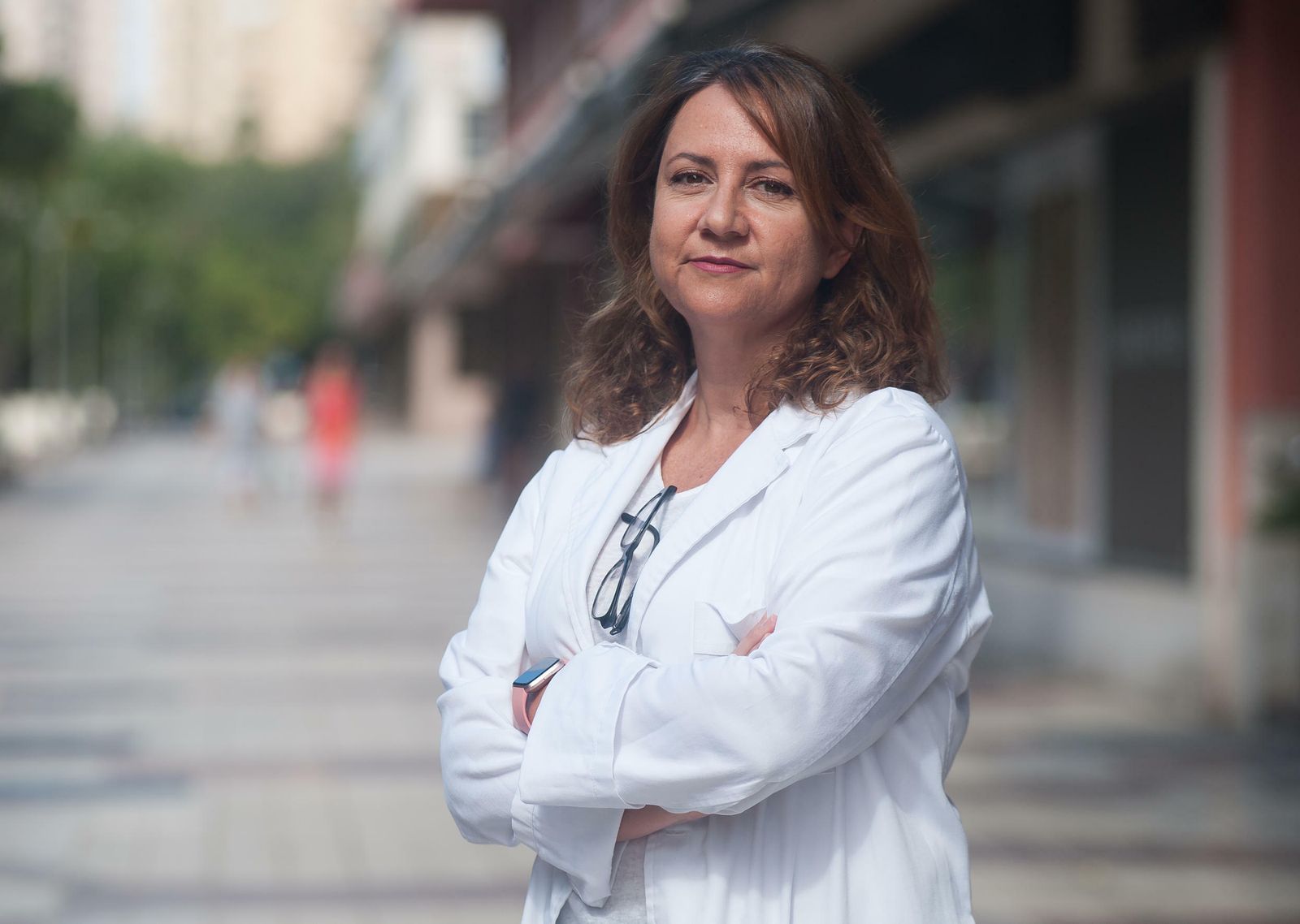 Ana Márquez momentos antes de la entrevista.