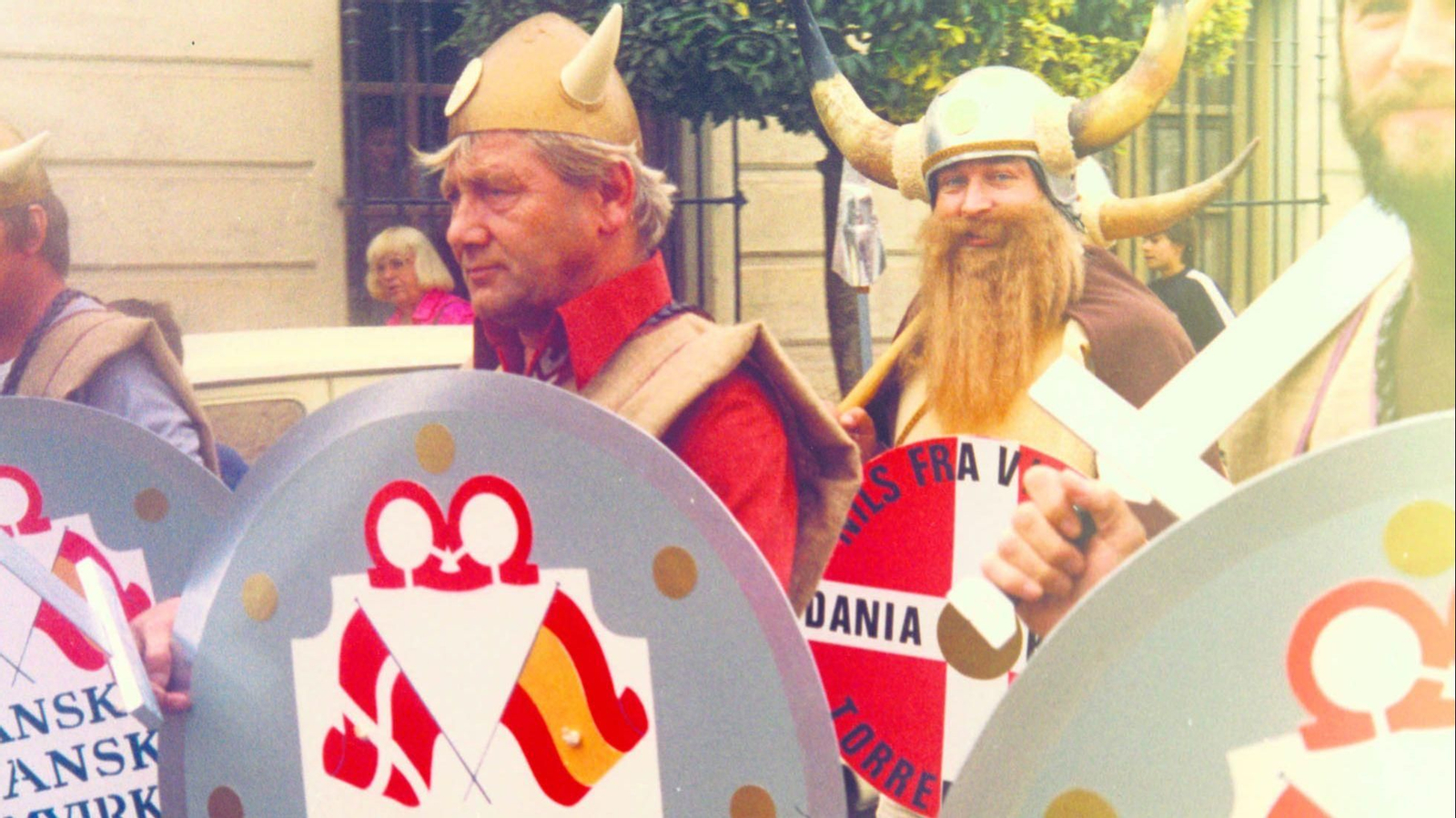 Imagen de los daneses llegados de la Costa del Sol para la firma de la paz con Huéscar.