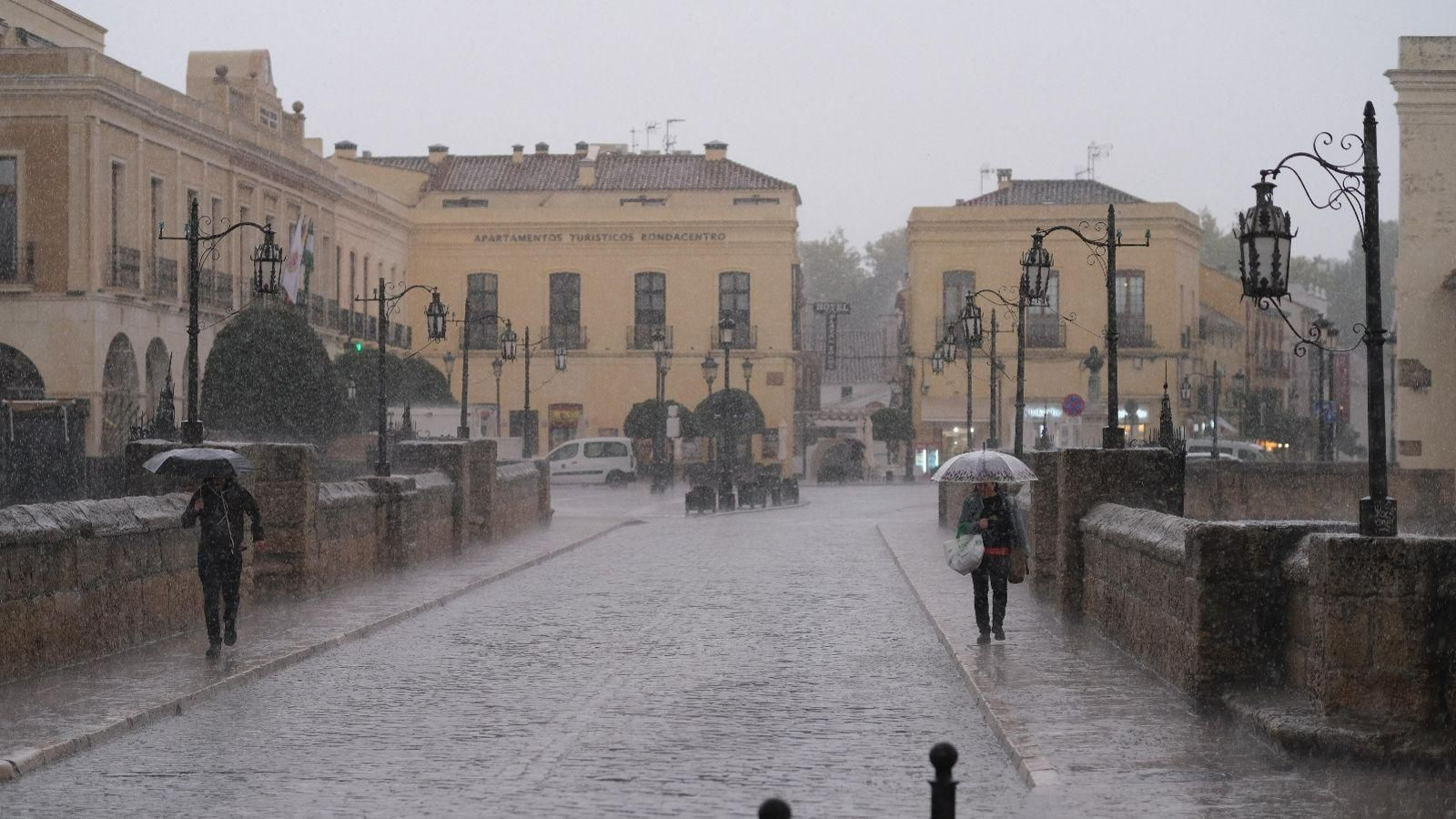 Lluvias este miércoles en el municipio de Ronda.
