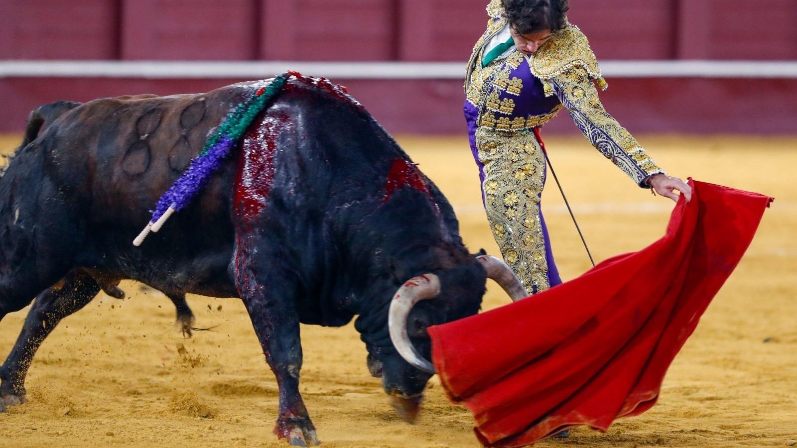 Santana Claros, en la corrida de este martes, en La Malagueta.