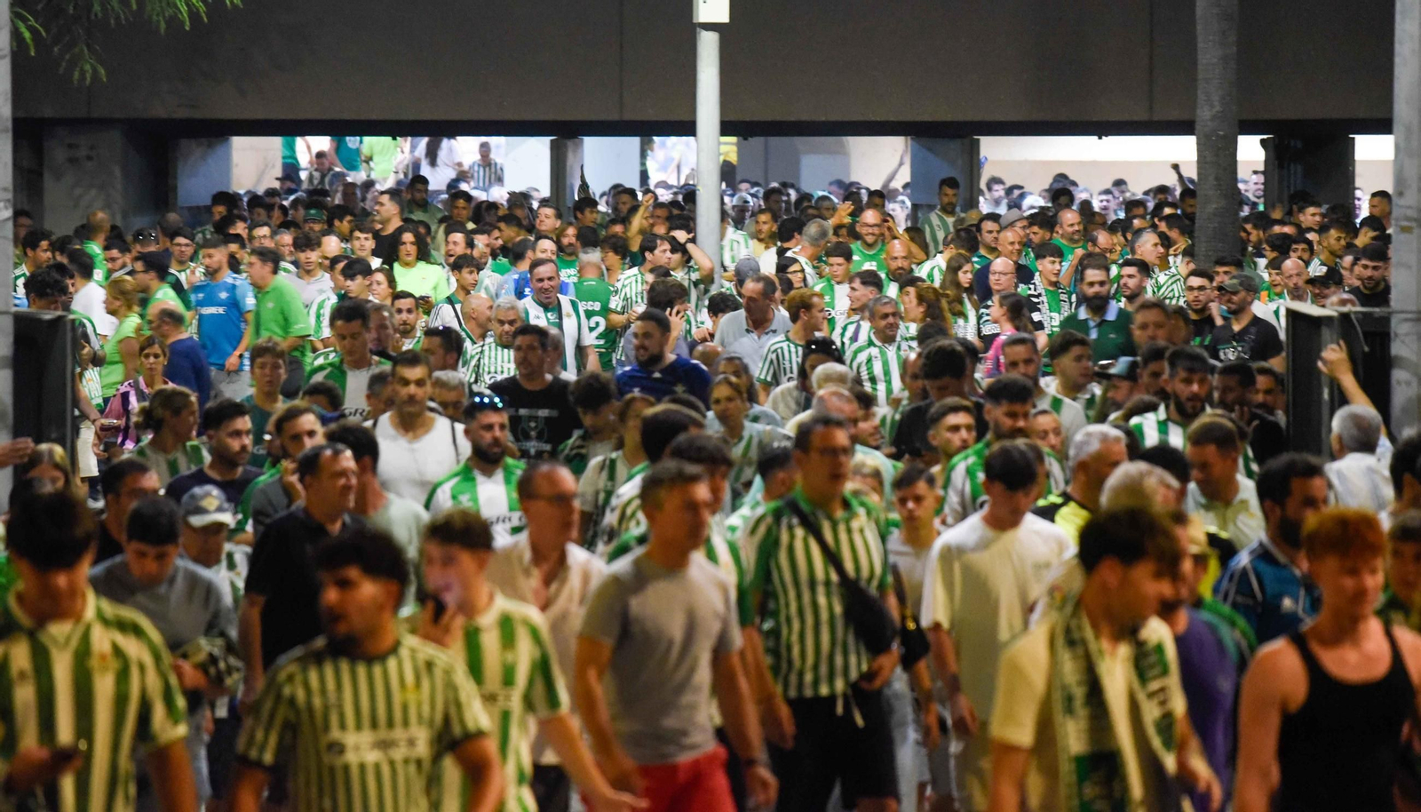 La afición del Betis en su primer partido en la Cartuja