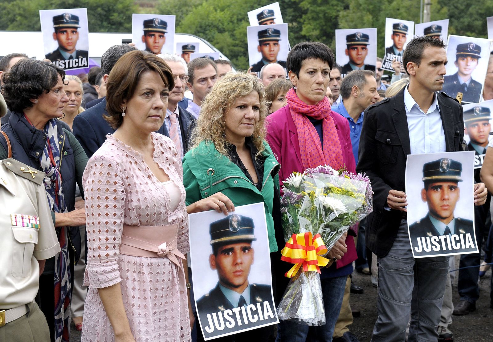 Homenaje a una víctima del terrorismo en Navarra.