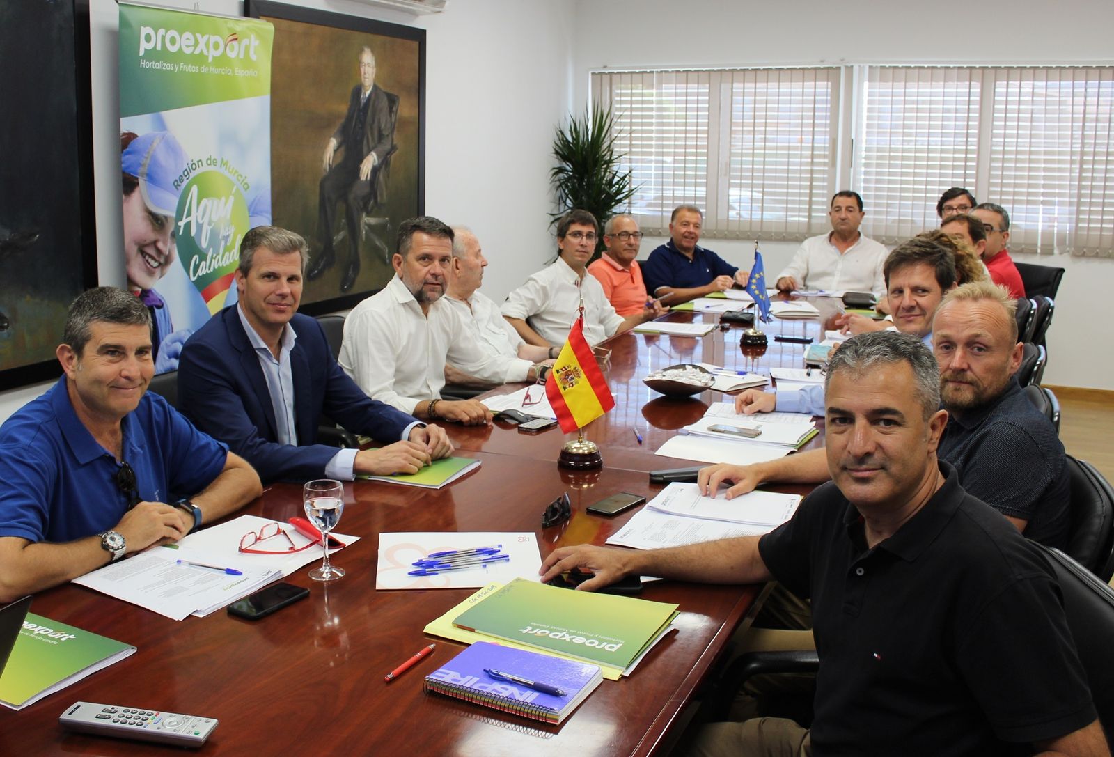 La patronal hortofrutícola murciana, Proexport, se reunió el pasado viernes en la sede de Primaflor, en Pulpí.