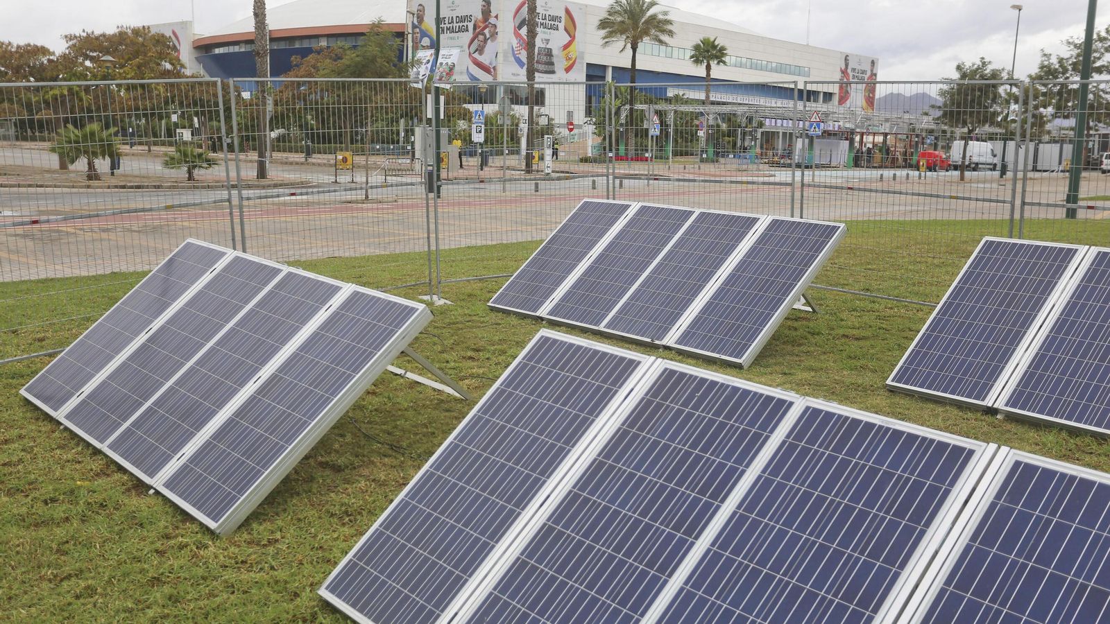 Paneles solares para obtener energía.