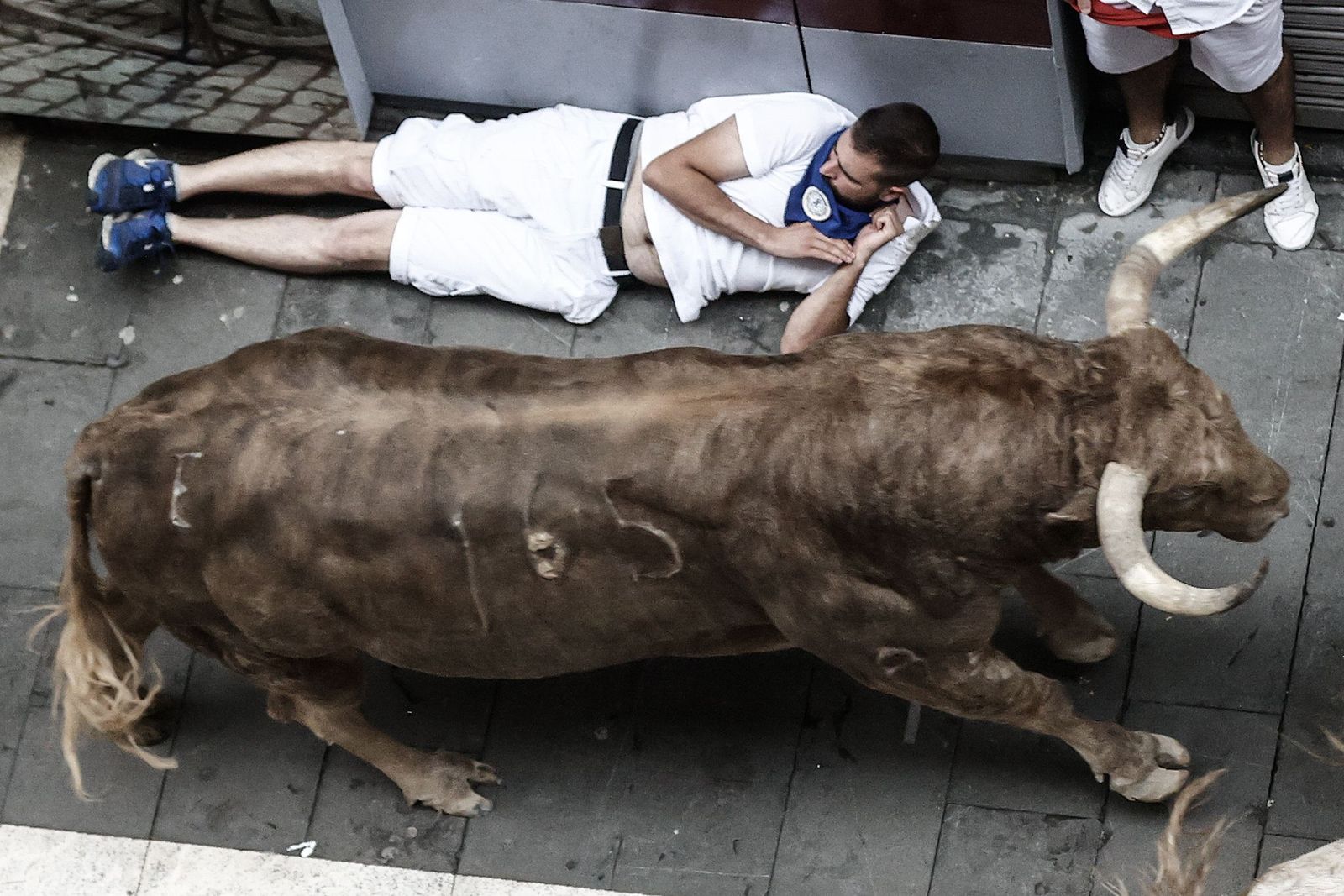El encierro de los toros de Núñez del Cuvillo en imágenes