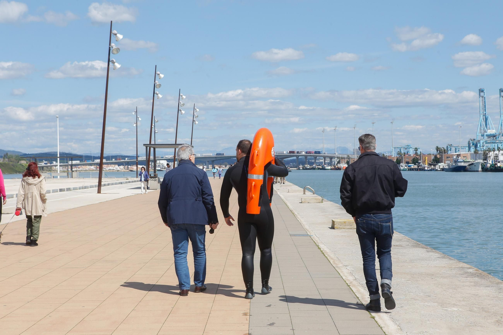 Las fotos de la presentación de la boya de salvamento Usafe en Algeciras
