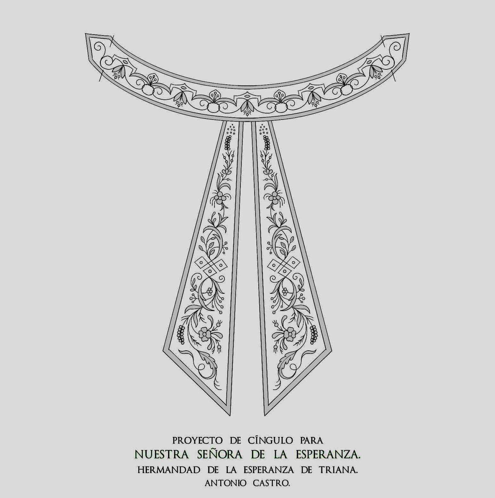 El diseño del nuevo cíngulo, obra de Antonio Castro