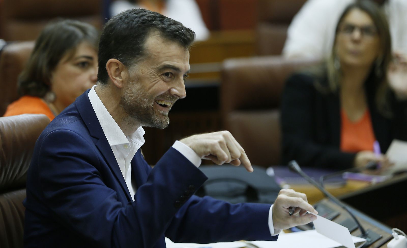 Antonio Maíllo desde su escaño.