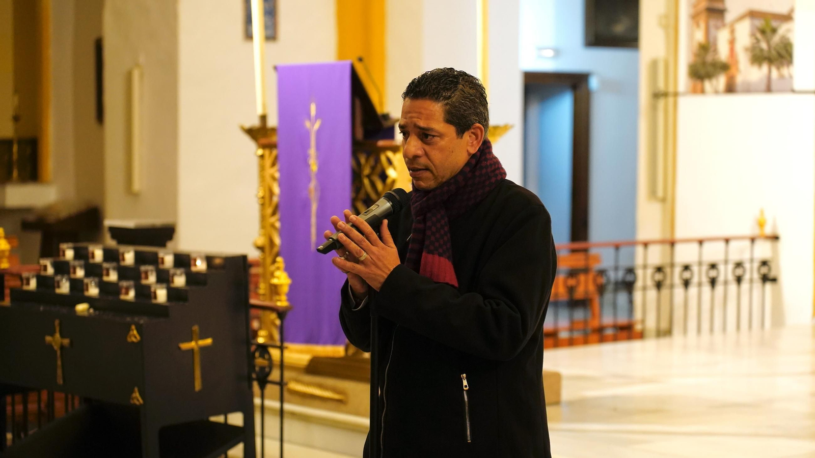 Fotos del recital de saetas de la Hermandad de la Palma y la Sociedad del Cante Grande en Algeciras