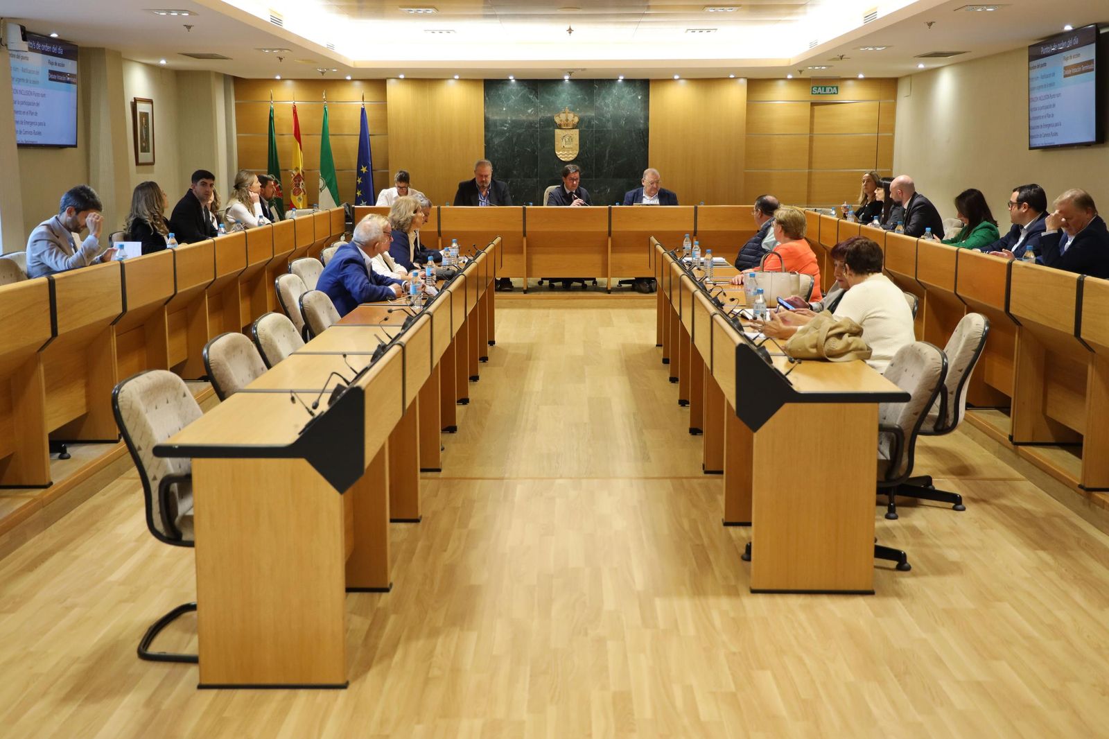 Pleno extraordinario y urgente celebrado en la mañana de este martes en El Ejido.