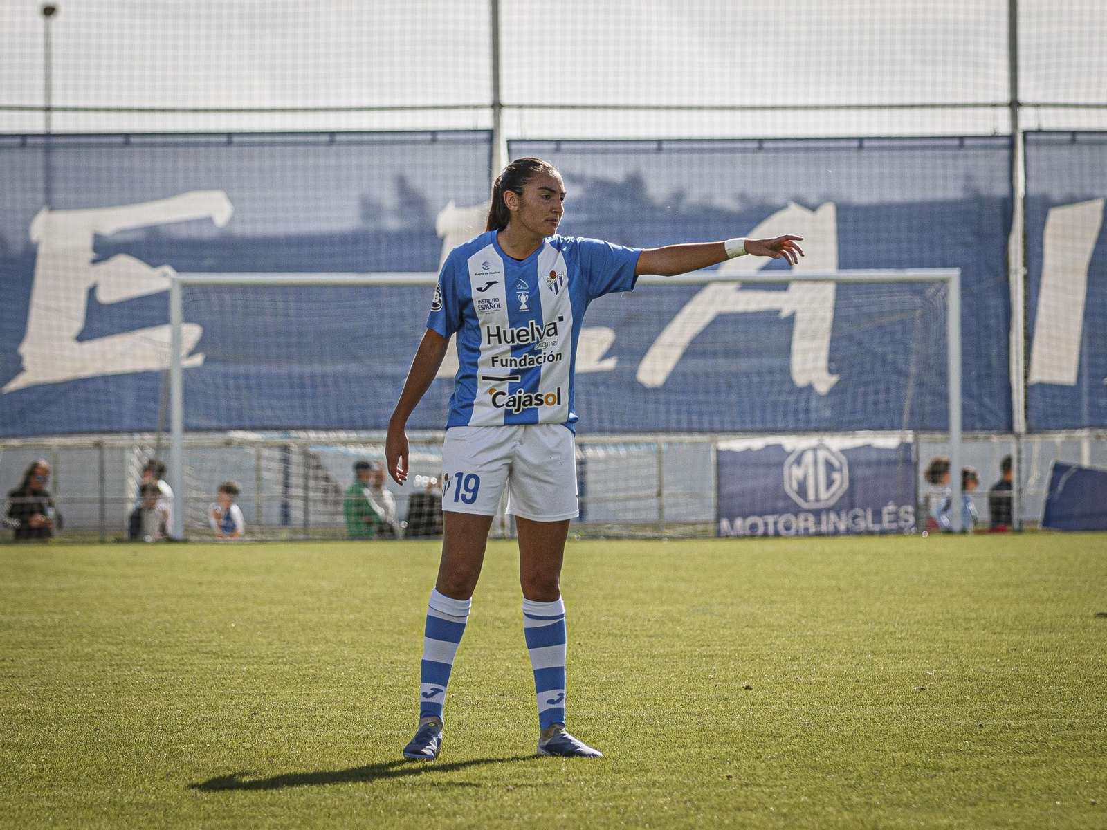 Celia durante un partido.