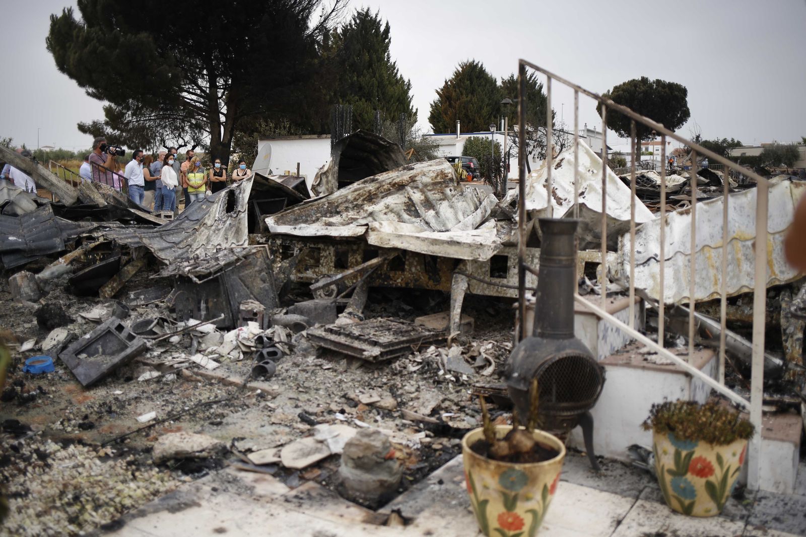 Las fotos del camping de Mollina, arrasado por el incendio