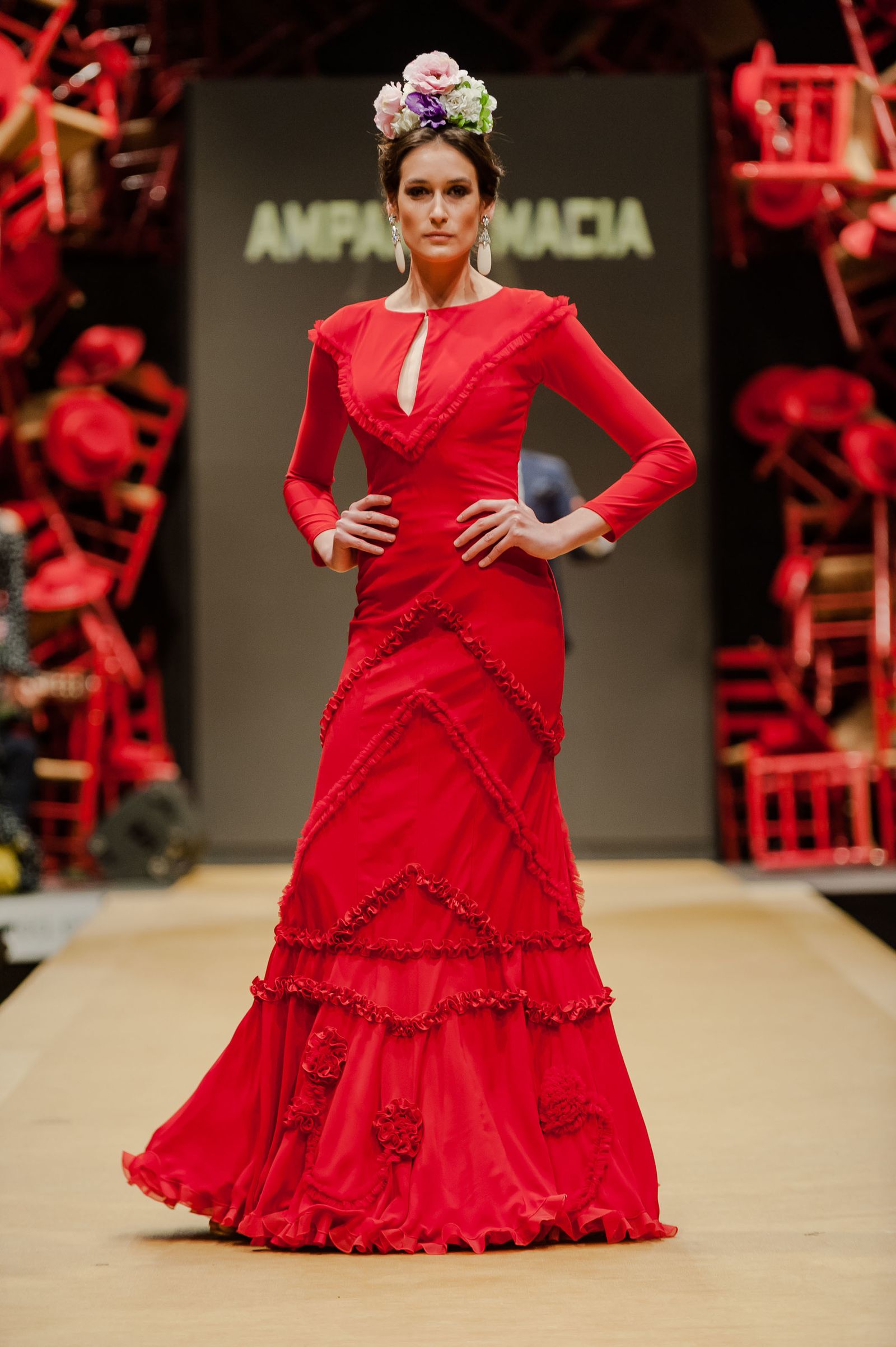 Pasarela Flamenca Jerez 2019: Amparo Maciá, fotos del desfile