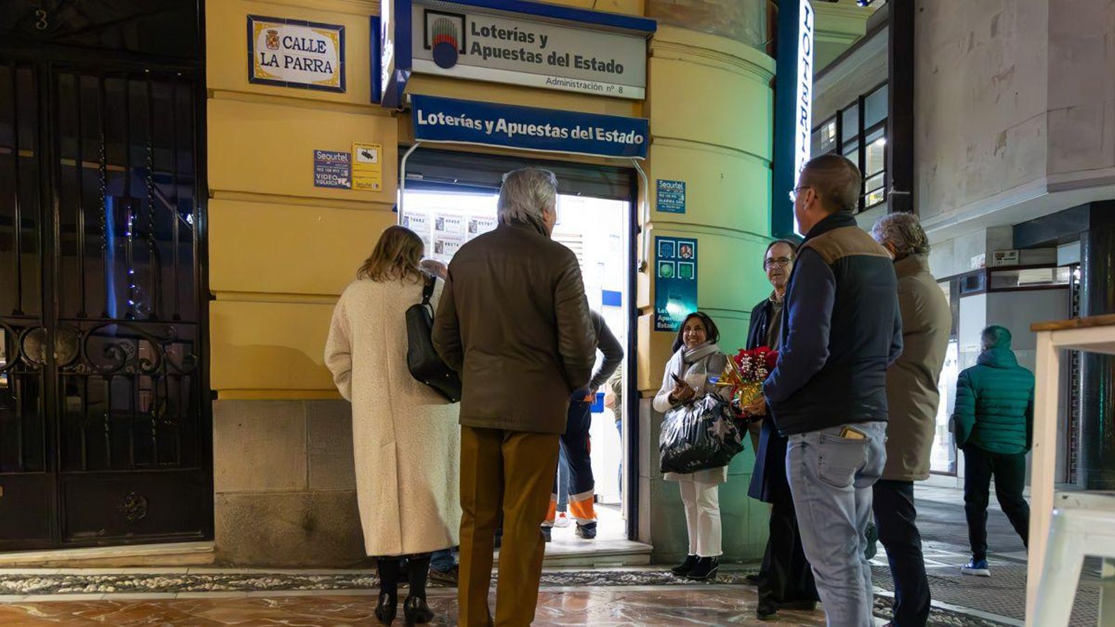 Una de las administraciones del centro de Jaén estas Navidades.