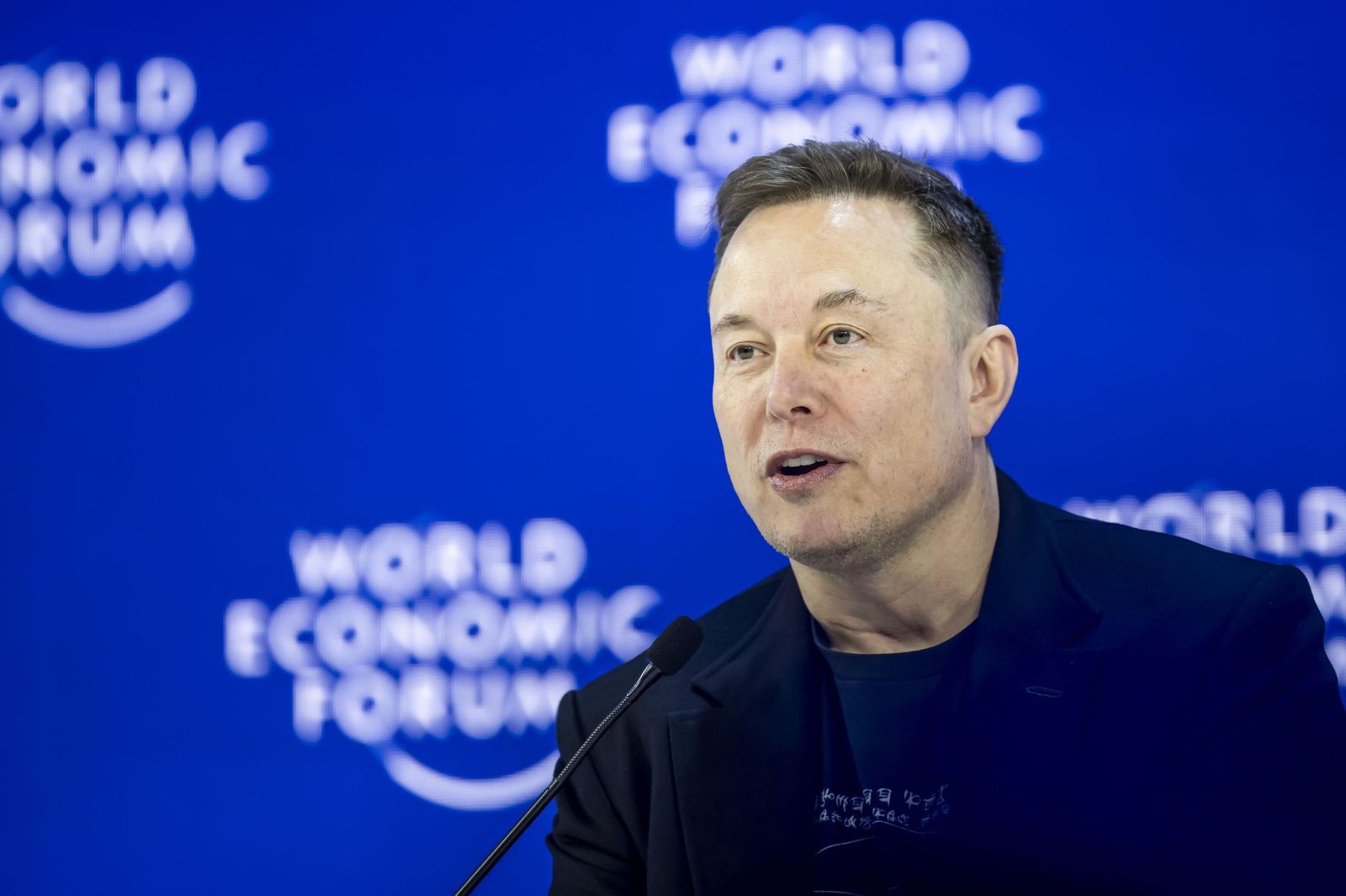 Elon Musk, en el Foro Económico de Davos.