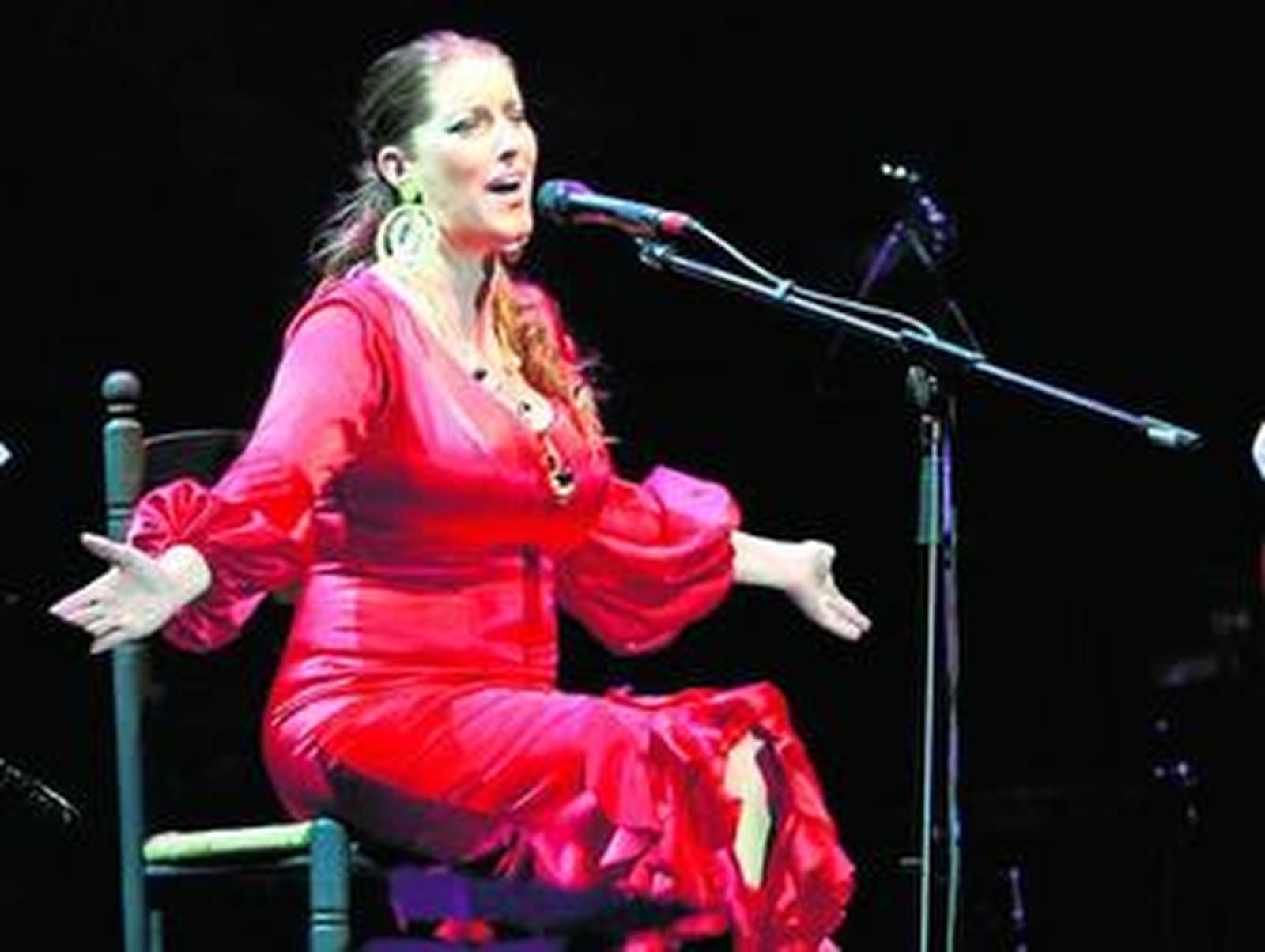 La cantante Argentina, en una de sus actuaciones.