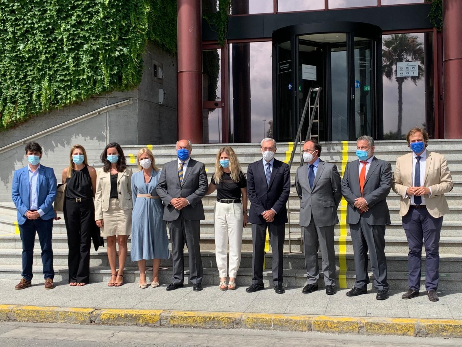 Los representantes de las administraciones implicadas en el proyecto del nuevo Llano Amarillo