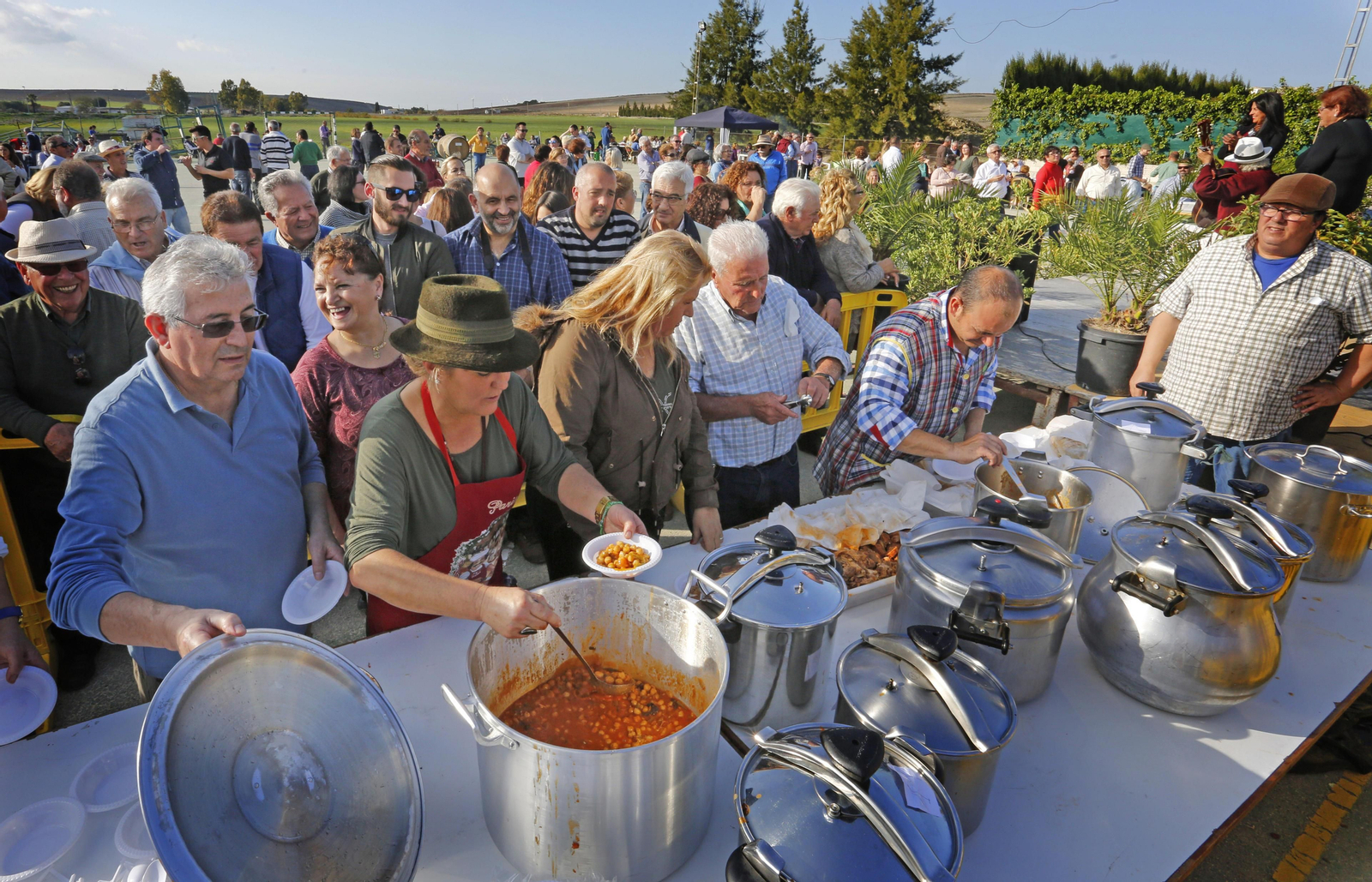 Gran ambiente en una edición anterior de la Fiesta del Mosto de Las Tablas.