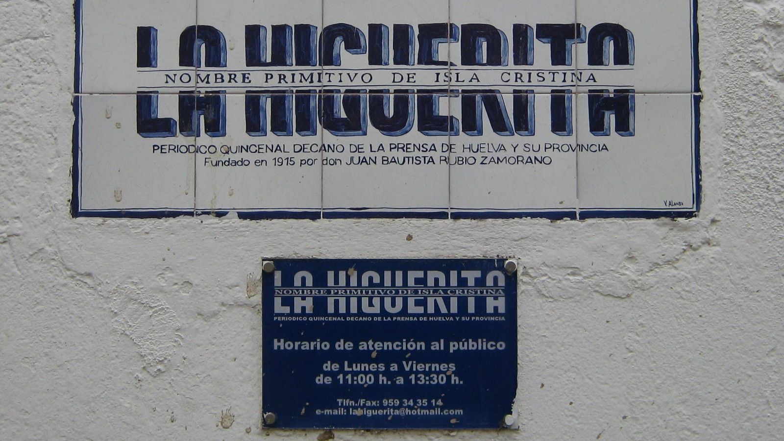 La Higuerita, el periódico más antiguo de Huelva.