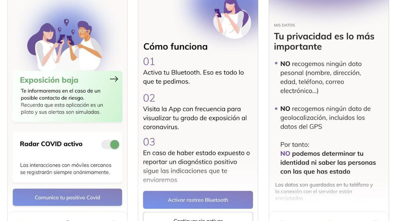 Así funciona Radar Covid.