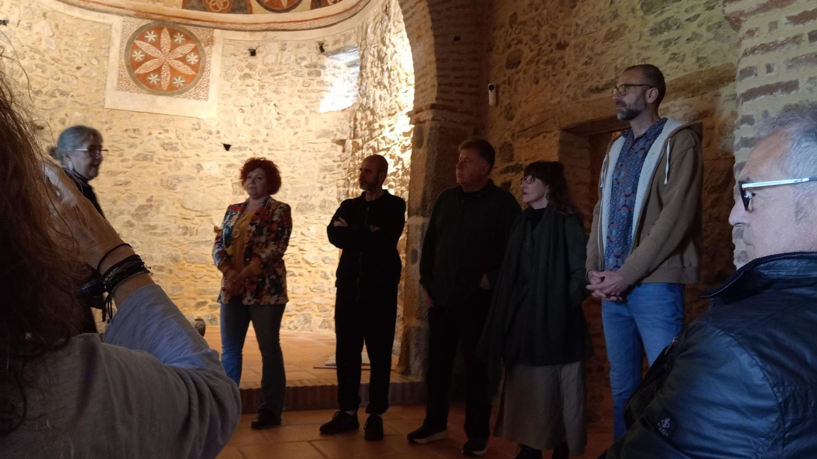 Visitantes de la exposición.