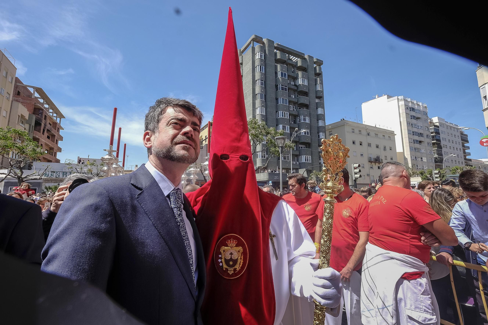 Salida de la hermandad de La Borriquita.